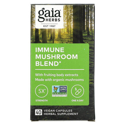 Immune Mushroom Blend 40 Vegan Caps